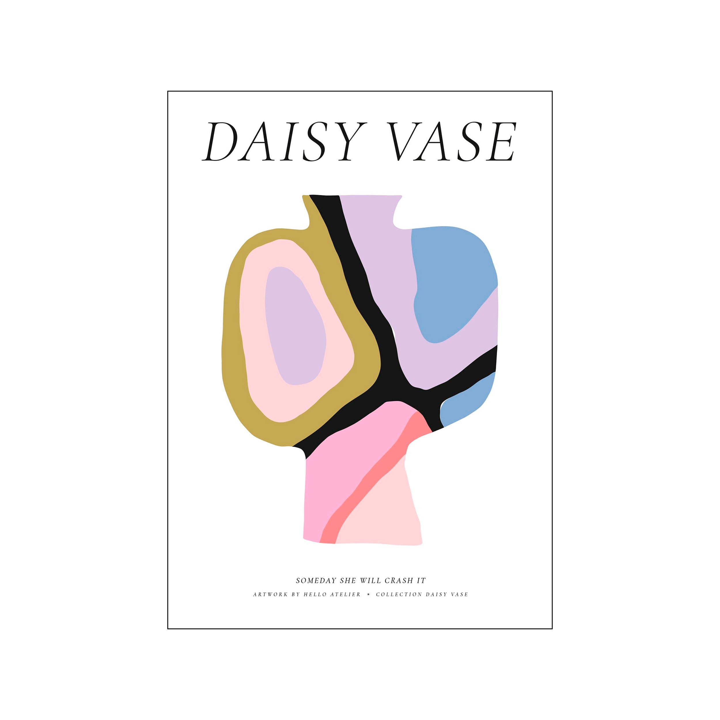 Poster & Frame Daisy Vase 01 plakat - Bahne